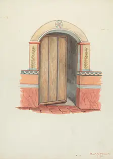 Wall Painting, 1936. Creator: Robert W.R. Taylor