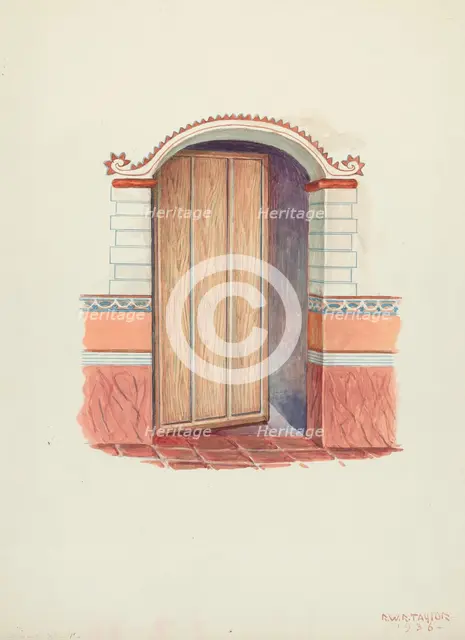 Wall Painting, 1936. Creator: Robert W.R. Taylor.
