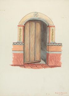 Wall Painting, 1936. Creator: Robert W.R. Taylor