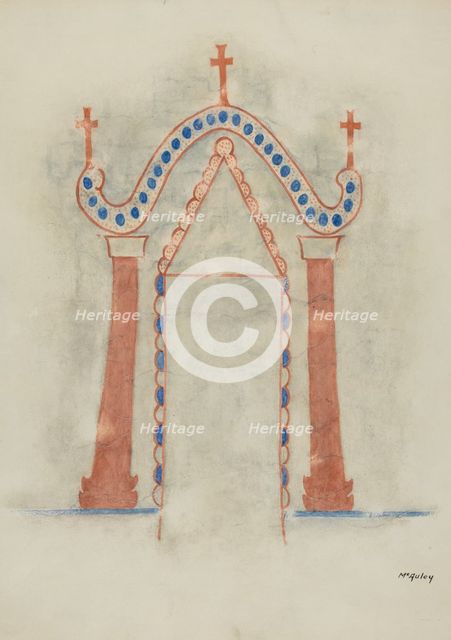 Wall Painting, 1938. Creator: William McAuley.