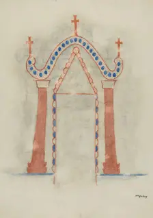 Wall Painting, 1938. Creator: William McAuley