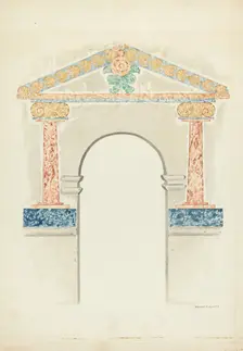 Wall Painting, 1939. Creator: Edward Jewett