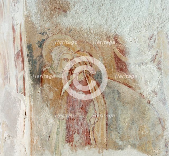 Wall painting, Agricola Tower, Chester Castle, Cheshire, c1220. Artist: Unknown.