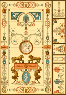 Wall painting and ceiling decoration, Germany, early 19th century, (1898). Creator: Unknown