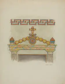 Wall Painting, c. 1939. Creator: Edward Jewett