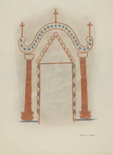 Wall Painting, c. 1939. Creator: George E. Rhone