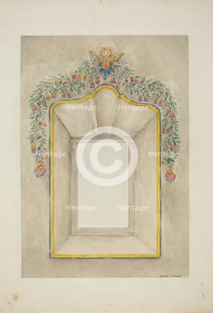 Wall Painting, c. 1940. Creator: Edward Jewett.