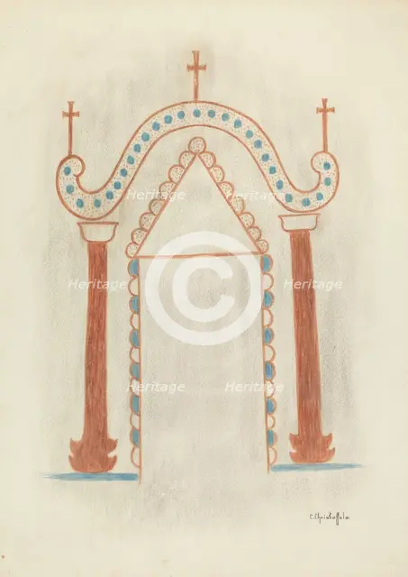 Wall Painting, c. 1941. Creator: Cornelius Christoffels.