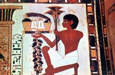 Wall Painting, Detail, Servant with Offerings, Chapel of Menna, Thebes