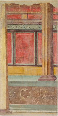 Wall painting from Room F of the Villa of P. Fannius Synistor at Boscoreale, ca. 50-40 B.C. Creator: Unknown