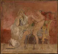 Wall painting from Room H of the Villa of P. Fannius Synistor at Boscoreale, ca. 50-40 B.C. Creator: Unknown