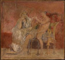 Wall painting from Room H of the Villa of P. Fannius Synistor at Boscoreale, ca. 50-40 B.C. Creator: Unknown