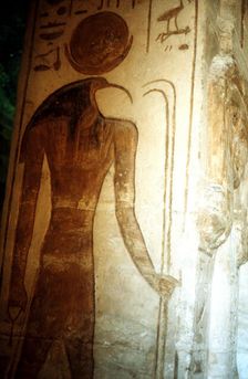 Wall painting from the Temple of Rameses II, Abu Simbel, Egypt, 13th century BC