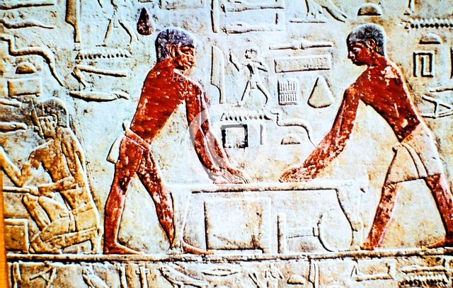 Wall painting from the tomb of Ti, Saqqara, Ancient Egypt, Early 5th Dynasty, c2498-2450 BC. Artist: Unknown
