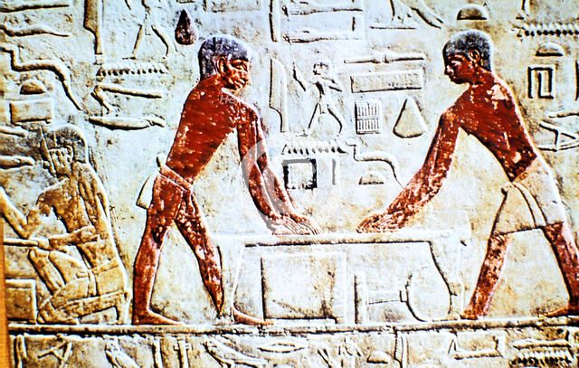 Wall painting from the tomb of Ti, Saqqara, Ancient Egypt, Early 5th Dynasty, c2498-2450 BC. Artist: Unknown