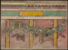 Wall painting from the west wall of Room L of the Villa of P. Fannius Synistor..., ca.50-40 B.C. Creator: Unknown