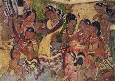 Wall painting from the Caves of Ajanta c480