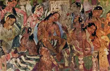 Wall painting from the Caves of Ajanta of Raja Mahajanaka c480