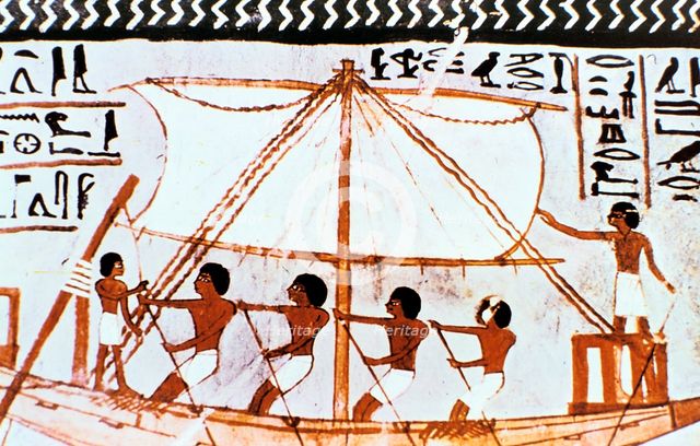 Wall painting from tomb of Sennefer, Abydos, Ancient Egypt, 18th Dynasty, c1450 BC. Artist: Unknown