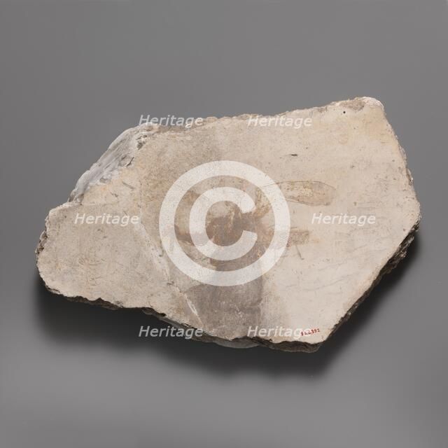 Wall painting fragment with winged figure, ca. A.D. 14-68. Creator: Unknown.