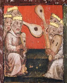 Wall painting in the Chapter House, Westminster Abbey, London