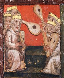 Wall painting in the Chapter House, Westminster Abbey, London