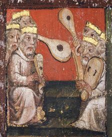 Wall painting in the Chapter House, Westminster Abbey, London