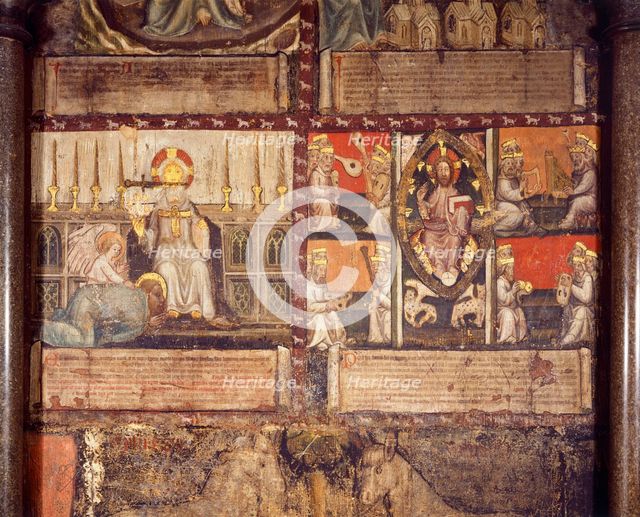 Wall painting of the apocalypse of St John, Chapter House, Westminster Abbey London, c2009. Artist: Unknown.