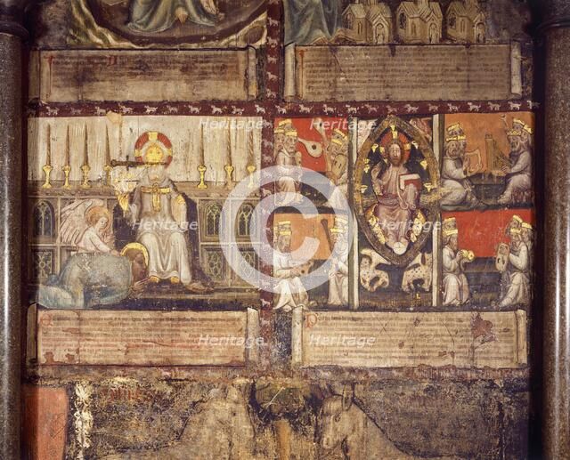 Wall painting of the apocalypse of St John, Chapter House, Westminster Abbey London, c2009. Artist: Unknown.