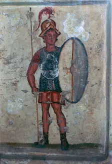 Wall-painting of a Hellenistic soldier, 3rd century BC