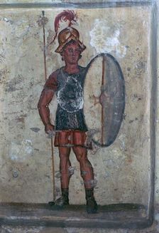 Wall-painting of a Hellenistic soldier, 3rd century BC