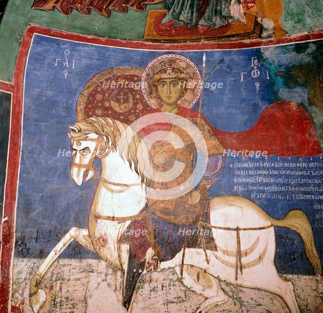 Wall-painting of St George, 3rd century. Artist: Unknown