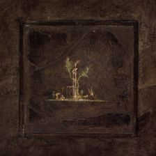 Wall painting on black ground: landscape, from the imperial villa..., 1st century B.C. Creator: Unknown