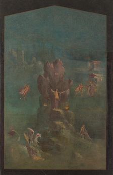 Wall painting: Perseus and Andromeda in landscape, from the imperial villa..., 1st century B.C. Creator: Unknown