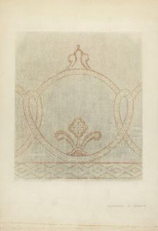 Wall Painting (Restoration Drawing), c. 1940. Creator: Raymond E. Noble