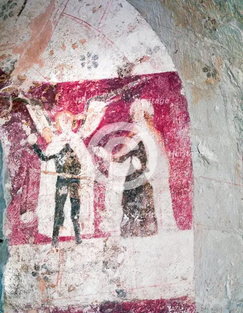 Wall painting, St Mary's Church, Kempley, Gloucestershire, c2010. Artist: Peter Williams.