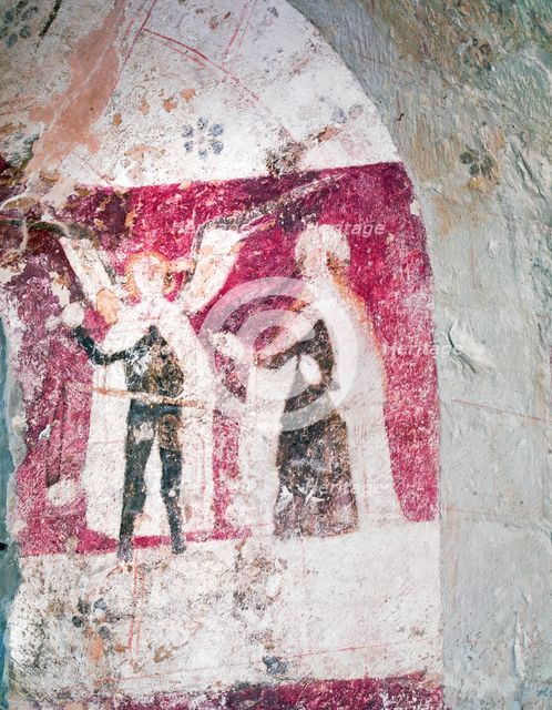 Wall painting, St Mary's Church, Kempley, Gloucestershire, c2010. Artist: Peter Williams.