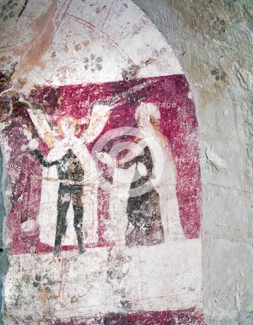 Wall painting, St Mary's Church, Kempley, Gloucestershire, c2010. Artist: Peter Williams.