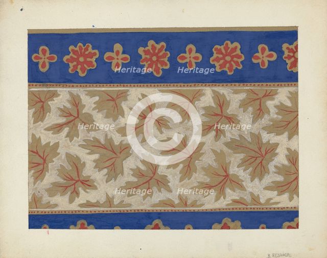 Wall Paper, 1935/1942. Creator: Benjamin Resnick.