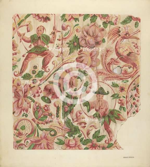 Wall Paper, 1935/1942. Creator: Holger Hansen.