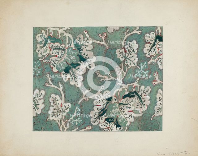 Wall Paper, 1935/1942. Creator: Lina Manetto.