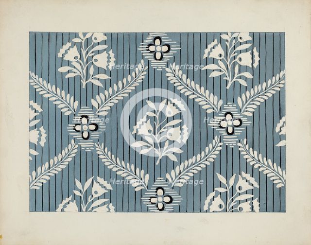 Wall Paper, 1935/1942. Creator: Mina Lowry.