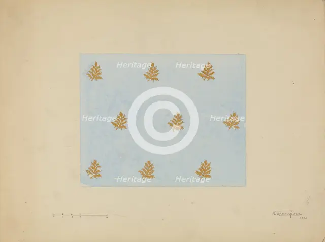 Wall Paper, 1936. Creator: Nicholas Acampora.