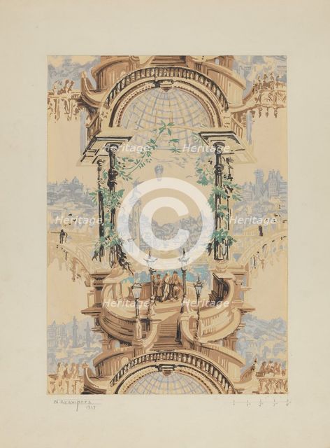 Wall Paper, 1937. Creator: Nicholas Acampora.