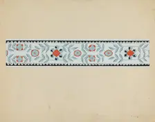 Wall Paper Border, 1935/1942. Creator: Burton Ewing