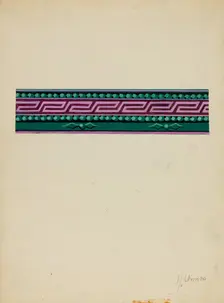 Wall Paper Border, c. 1936. Creator: Alfonso Umana