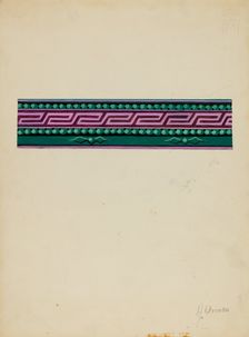 Wall Paper Border, c. 1936. Creator: Alfonso Umana