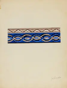Wall Paper Border, c. 1936. Creator: Alfonso Umana