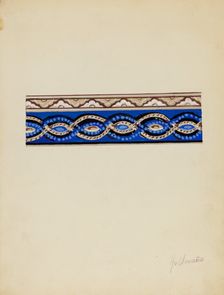 Wall Paper Border, c. 1936. Creator: Alfonso Umana
