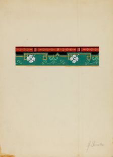 Wall Paper Border, c. 1936. Creator: Alfonso Umana